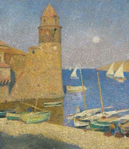 La Tour De Collioure, Lever De Lune