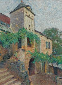 Vue D’une Ferme Avec Un Pigeonnier