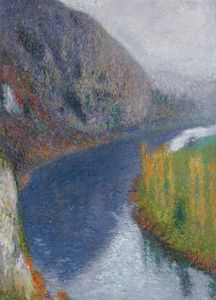 Le Lot au pied des falaises de St-Cirq-Lapopie