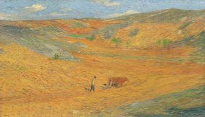 Laboureur au fond d’une combe