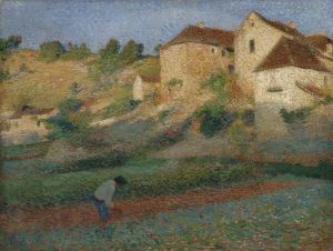 Binage dans un jardin à Labastide-du-Vert