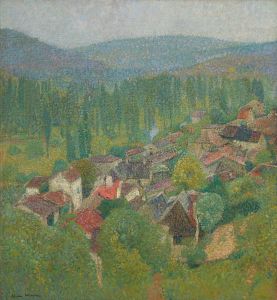 Vue des toits de Labastide-du-Vert en été