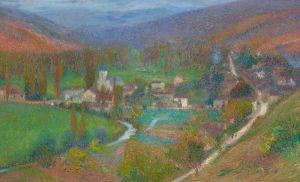 Vue générale de Labastide du Vert du haut du parc de Marquayrol