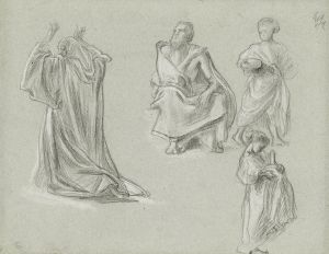 A sheet of figure studies