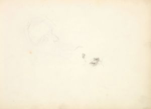 Preliminary Studies for Portrait of William Makepeace Thackeray