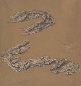 Sketch for drapery in ‘Greek Girls Playing at Ball’