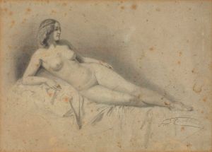 A reclining female nude