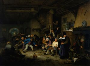 Peasants Dancing in a Tavern