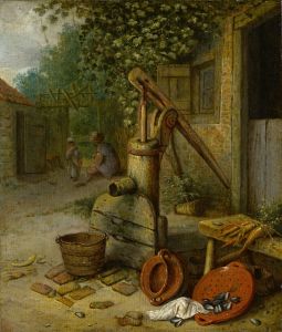 Court Of A Farm With Pump Well
