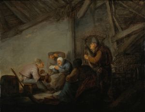 Peasants In A Tavern, Possibly A Depiction Of The Sense Of Hearing
