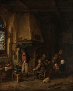 The Skaters; Peasants in an Interior