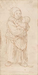 Standing Woman Cradling a Child