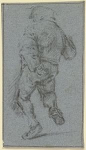 Dancing farmer from behind