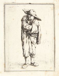 Farmer with one hand in his coat