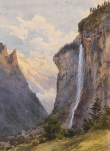 Der Staubbachfall in Lauterbrunnen