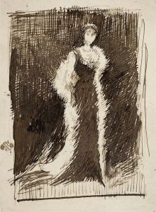 Sketch after Arrangement in Black; Lady Meux