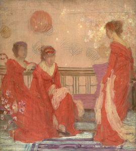 Harmony In Flesh Colour And Red