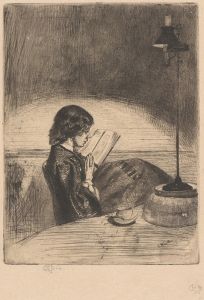 Reading by Lamplight