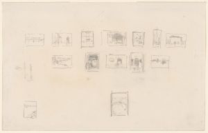 Sketch for the Selection and Arrangement of Whistler’s First Venice Set