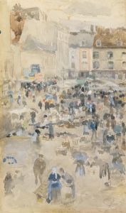 Variations in Violet and Grey—Market Place, Dieppe