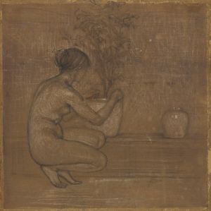 Crouching Figure. Study for The White Symphony; Three Girls