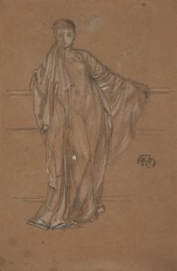 Draped Figure at a Railing