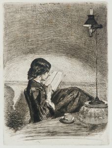 Reading by Lamplight