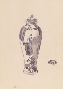 Vase with slightly bulging body