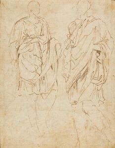 Two Studies of an Ancient Statue