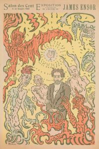 Demons Teasing Me; Poster for the James Ensor Exhibition at the Salon des Cent in Paris