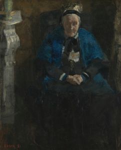 Woman with Blue Shawl