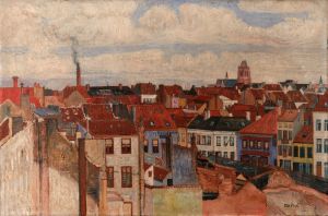 The rooftops of Ostend