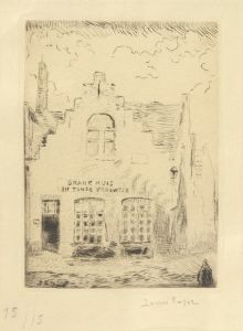 De schaduw op het huis