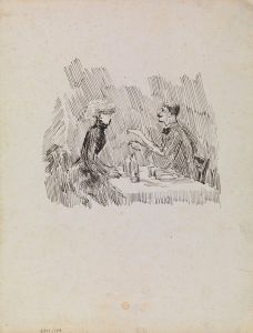 Gentleman and Lady at the Table
