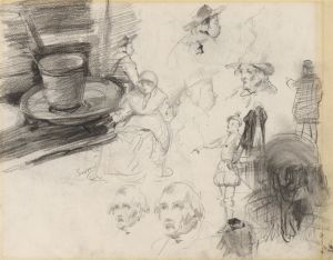 Kop, schoteltje en figuren