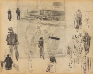 Kruiwagen, figuren en schets