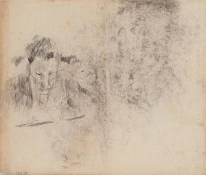 Man Writing or Reading