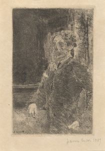 Mijn portret met doodshoofd