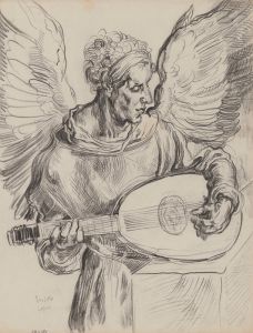 Seraph playing Lute