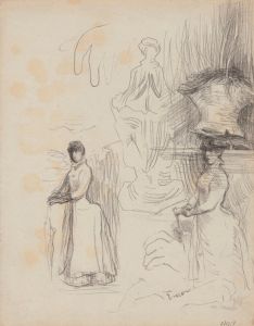 Three Studies of a Lady with Parasol
