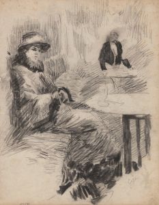 Woman at a Table in a Café
