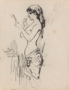 Woman Making Toilet