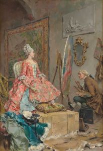 Sitting for her Portrait
