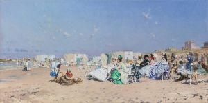 Beach At Scheveningen, Holland