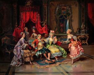 Louis XV in the throne room