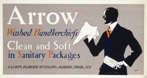 Arrow washed handkerchiefs, clean and soft in sanitary packages