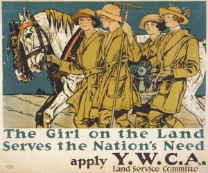 The girl on the land serves the nation’s need Apply Y.W.C.A. Land Service Committee