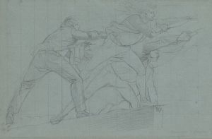 Study for ‘The Defeat of the Floating Batteries at Gibraltar’