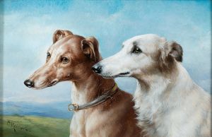 Two Greyhounds