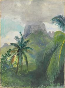The Peak of Maua Roa. Noon. Island of Moorea. Society Islands. Uponohu